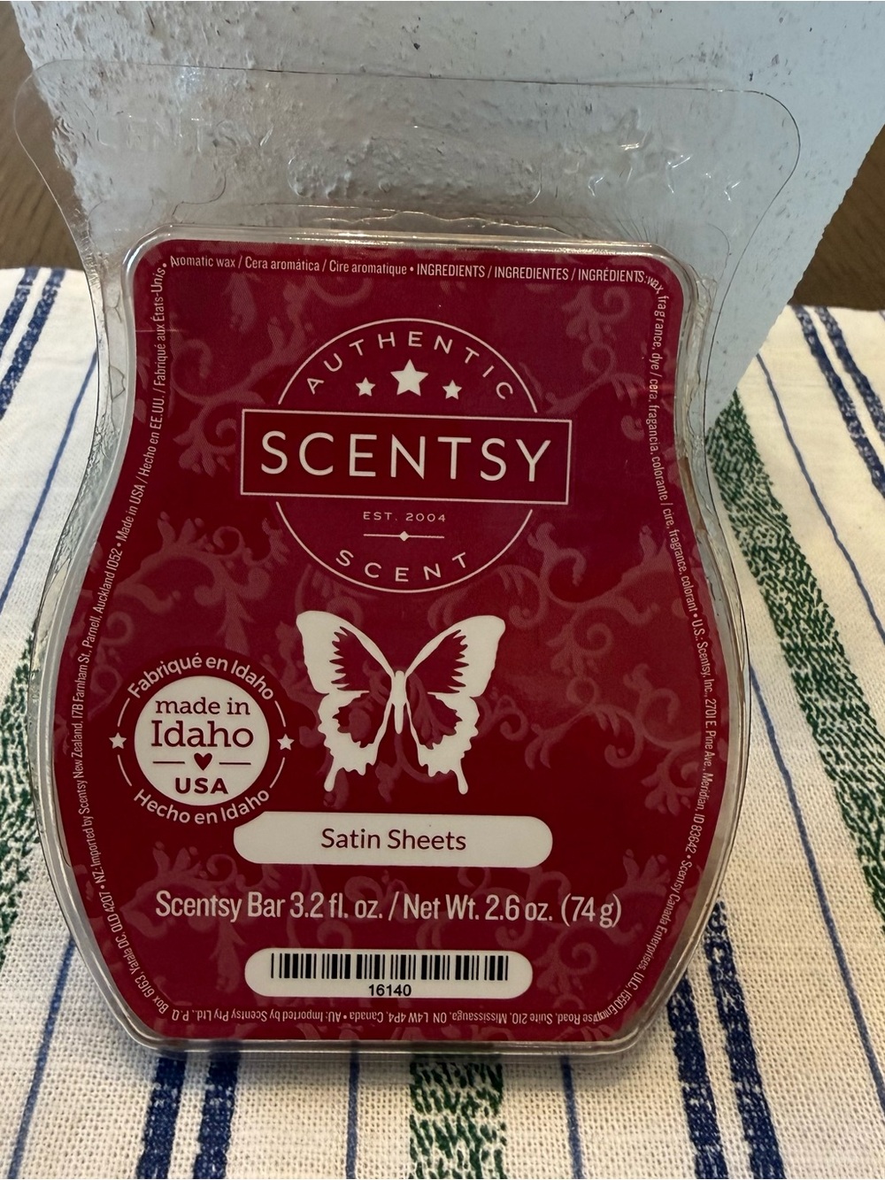 New Scentsy Satin Sheets Wax Bar Discontinued Retired Candle Fragrance